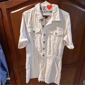 American Eagle Outfitters White Shorts Romper